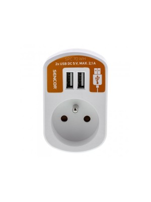 ADAPTOR PRIZA SENCOR SPC 70 WH